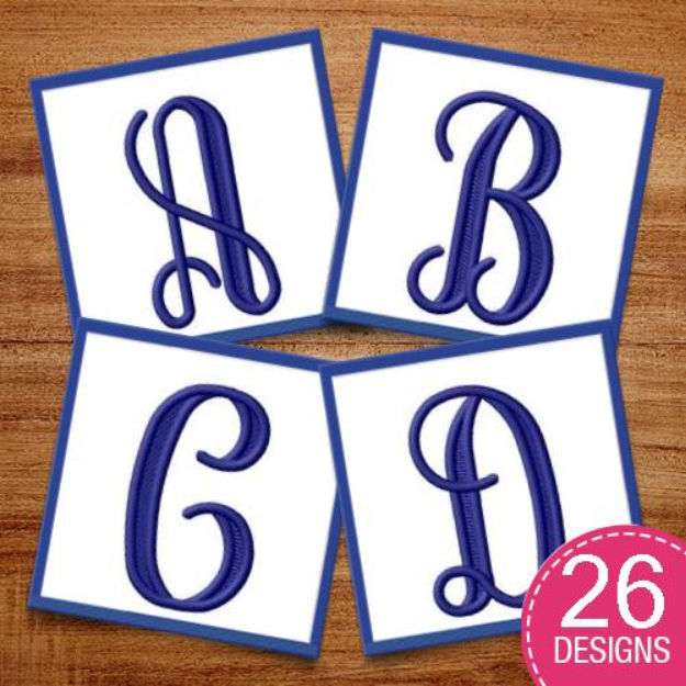 Picture of Vine Monogram Pack Embroidery Design Pack