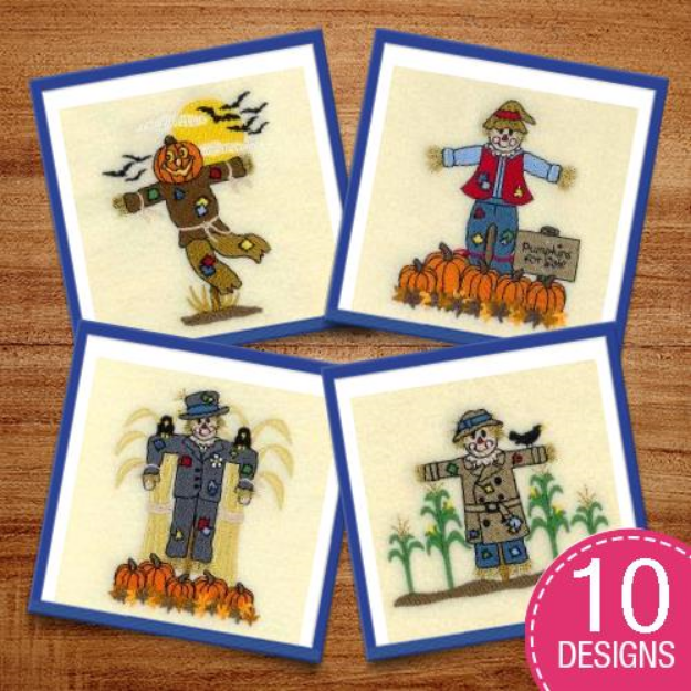 Picture of Scarecrow Scenes Embroidery Design Pack