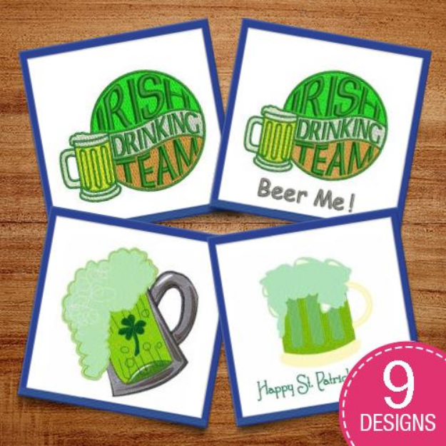 Picture of Happy St. Pat's! Embroidery Design Pack