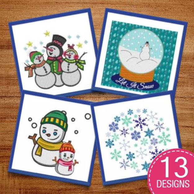 Picture of Fun Holiday & Winter Decorations Embroidery Design Pack