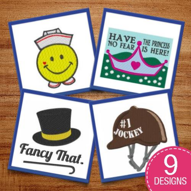 Picture of Whats Under Your Hat? Embroidery Design Pack