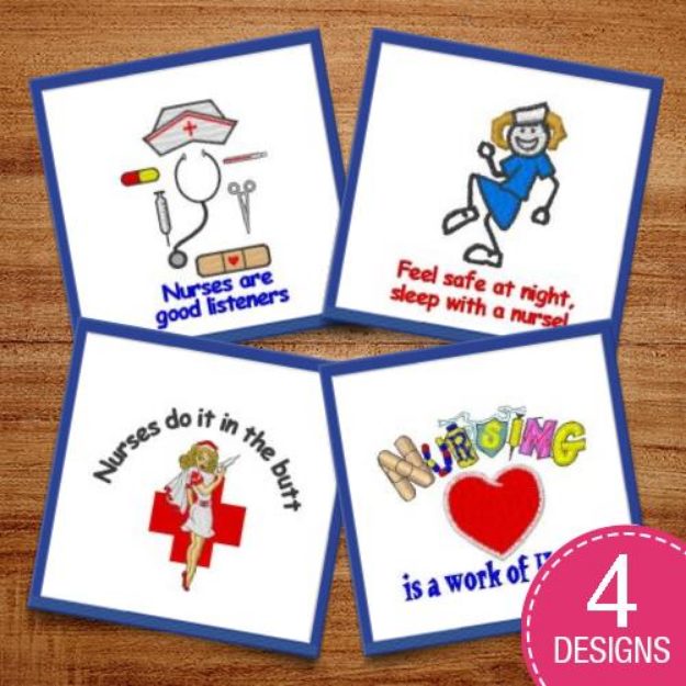 Picture of Nursing Saves Life Embroidery Design Pack
