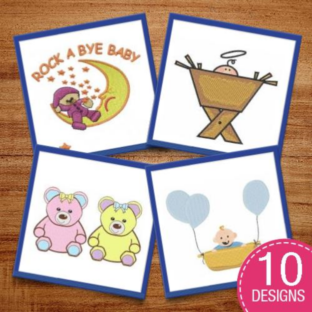 Picture of People - Babies Embroidery Design Pack