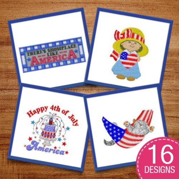Picture of American Patriotism  Embroidery Design Pack