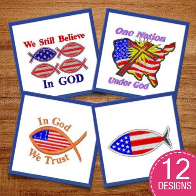 Picture of Christian Religion Embroidery Design Pack