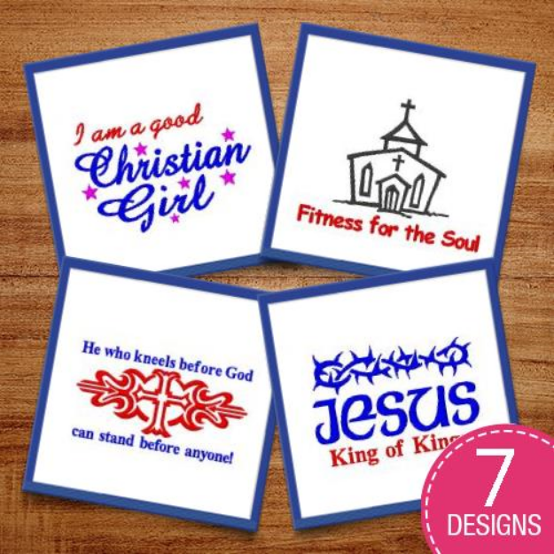 Picture of Humorous Christians Embroidery Design Pack