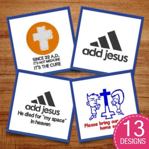 Picture of Christian Crosses & Symbols Embroidery Design Pack