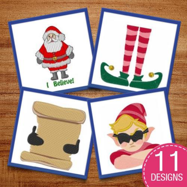 Picture of Christmas Fantasy Characters Embroidery Design Pack