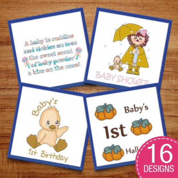 Picture of Baby Shower Perfection Embroidery Design Pack