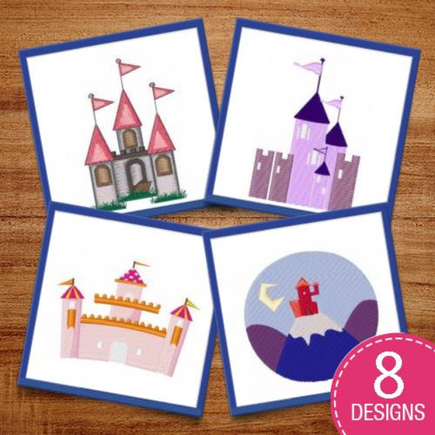 Picture of Castles Scenes Embroidery Design Pack