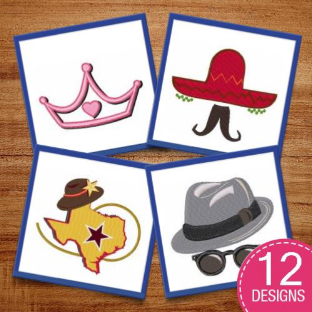 Picture of Headwear For Any Occasion Embroidery Design Pack