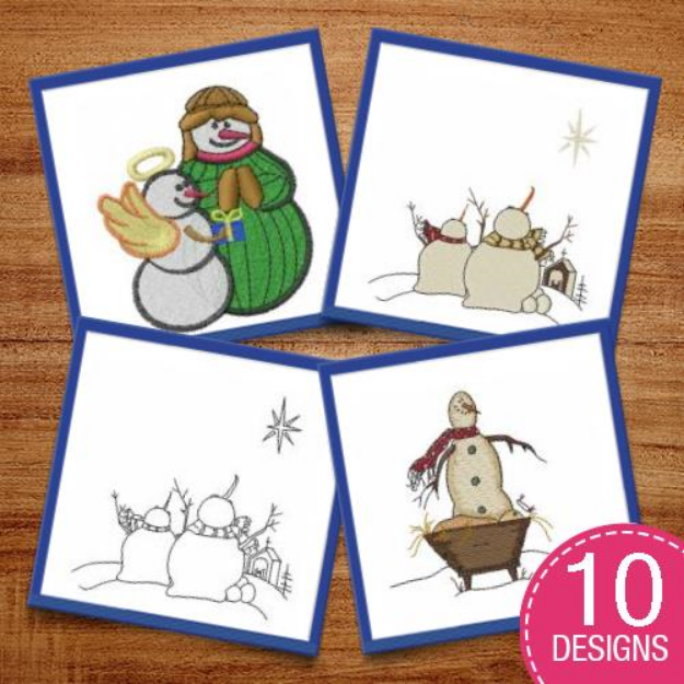 Picture of Christmas & Holiday Decorations Embroidery Design Pack