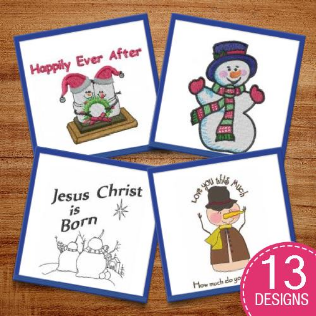 Picture of Winter Holidays Embroidery Design Pack