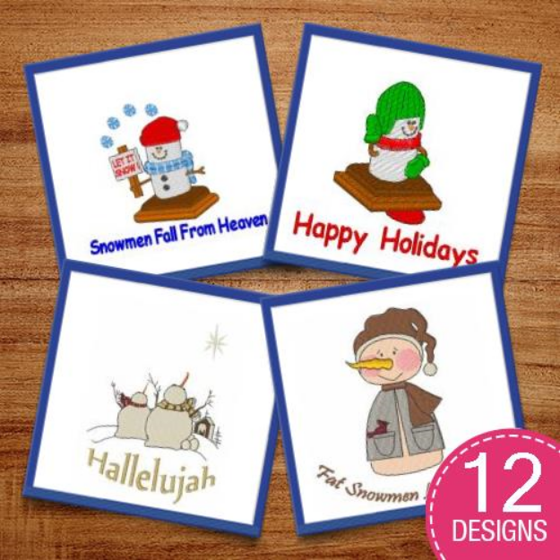 Picture of Cute Christmas Symbols Embroidery Design Pack