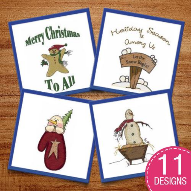 Picture of Christmas Spirit Embroidery Design Pack