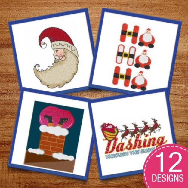 Picture of Christmas & Halloween Characters Embroidery Design Pack