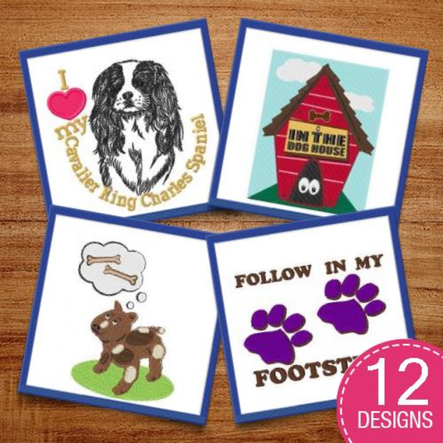 Picture of Humorous Pooches Embroidery Design Pack