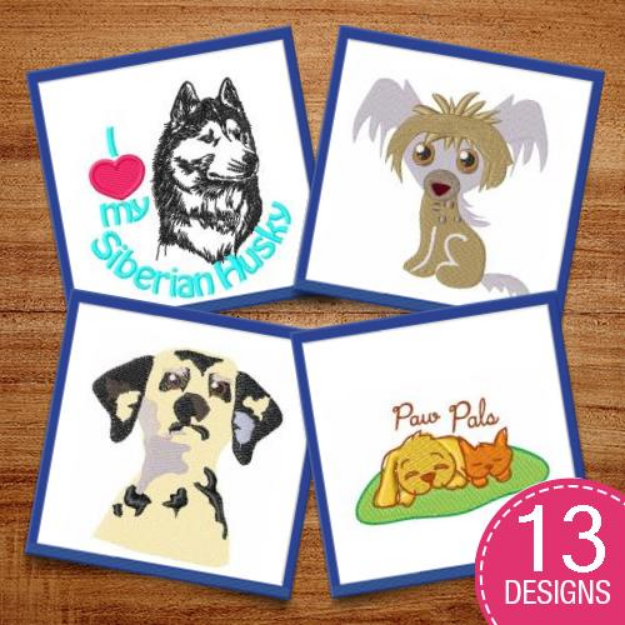Picture of Canine Cuteness Embroidery Design Pack