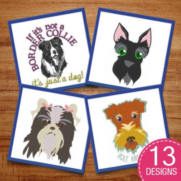Picture of Dog Lovers! Embroidery Design Pack