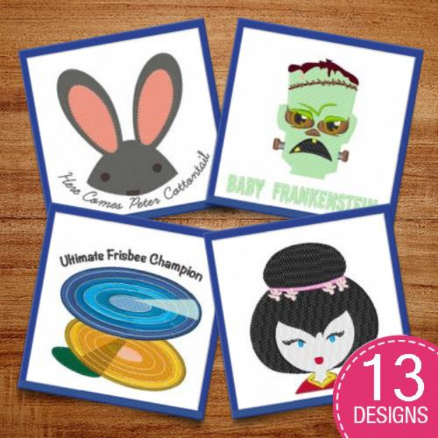 Picture of Fictional Character Heads Embroidery Design Pack