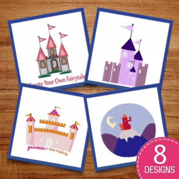 Picture of Fantasy Castles Embroidery Design Pack