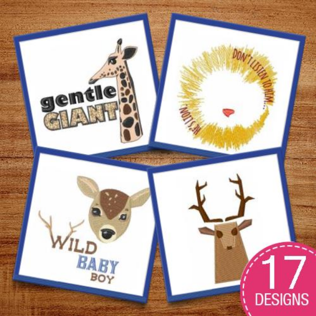 Picture of Animal & Nursery Mammals Embroidery Design Pack