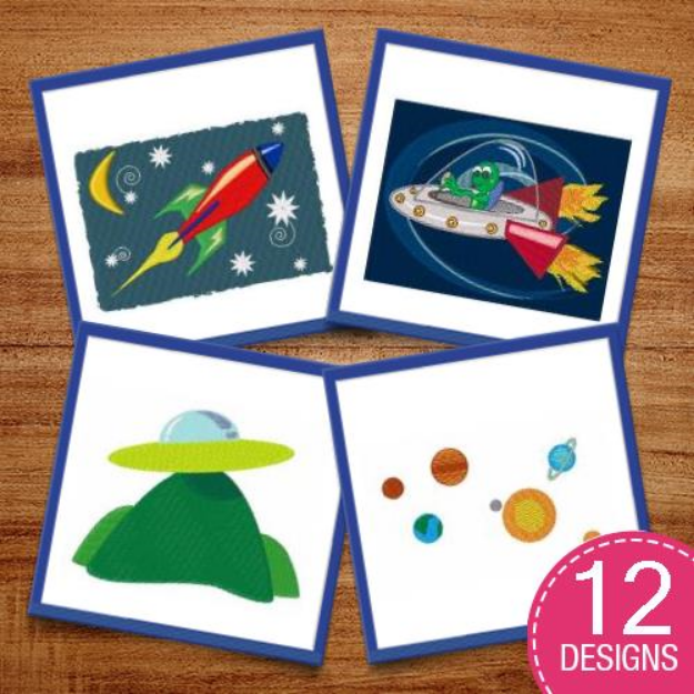 Picture of Sci-Fi Cartoons Embroidery Design Pack