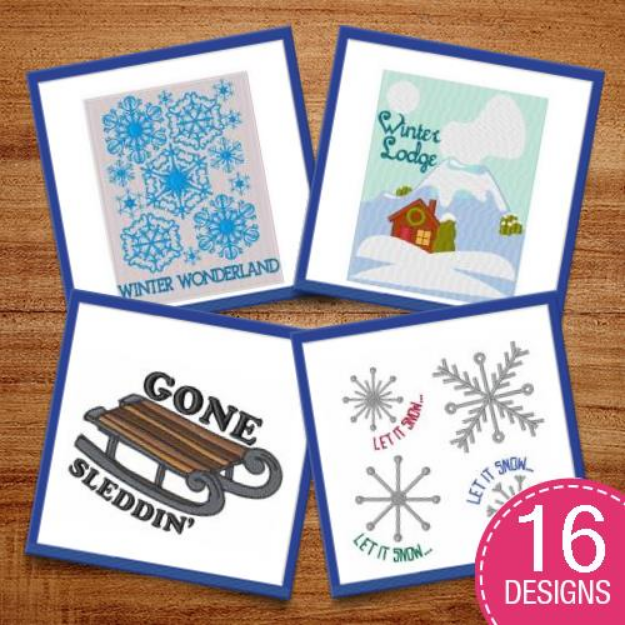 Picture of Winter Joy Embroidery Design Pack