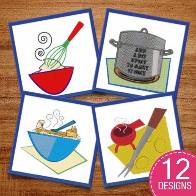 Picture of Cook & Baking Tools Embroidery Design Pack