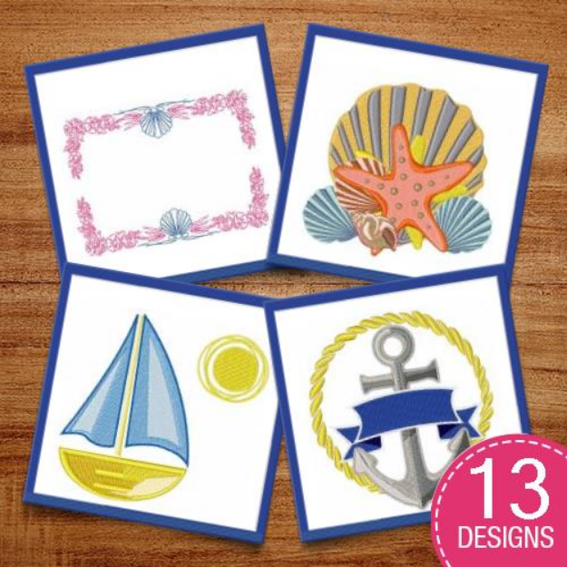 Picture of Nautical Designs & Decorations Embroidery Design Pack
