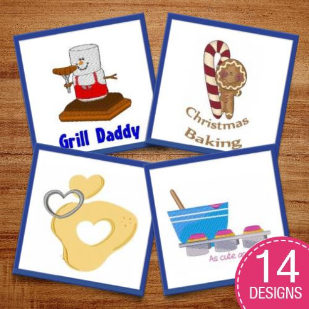Picture of Let's Bake! Embroidery Design Pack