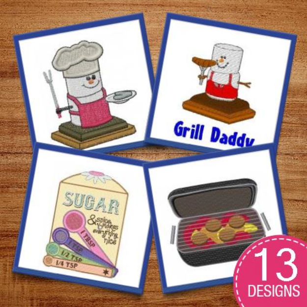 Picture of Good Cooks & Hobbies Embroidery Design Pack