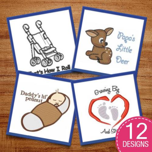 Picture of Cartoon Babies & Infants Embroidery Design Pack