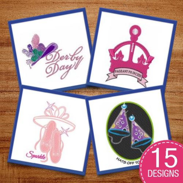 Picture of Clothing - Hats Embroidery Design Pack