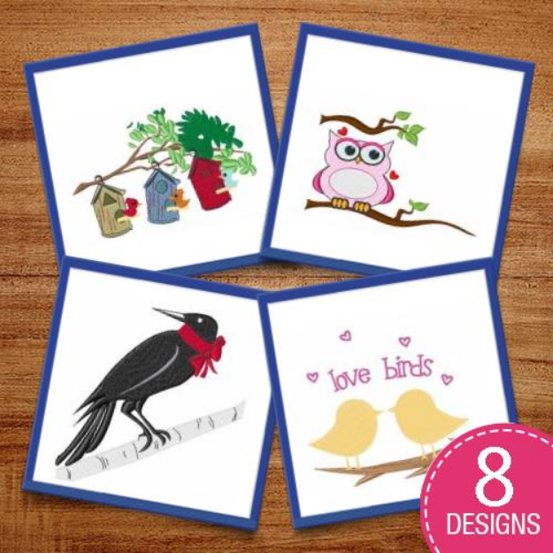 Picture of Animals - Birds Embroidery Design Pack
