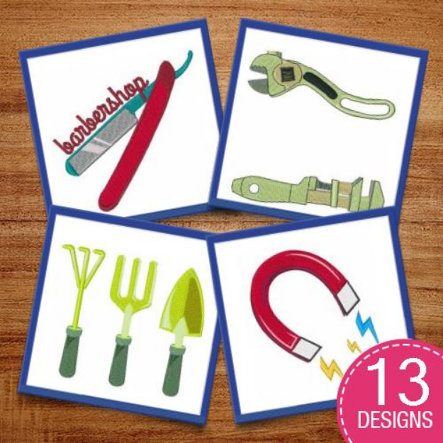 Picture of Hobbies & Tools Embroidery Design Pack