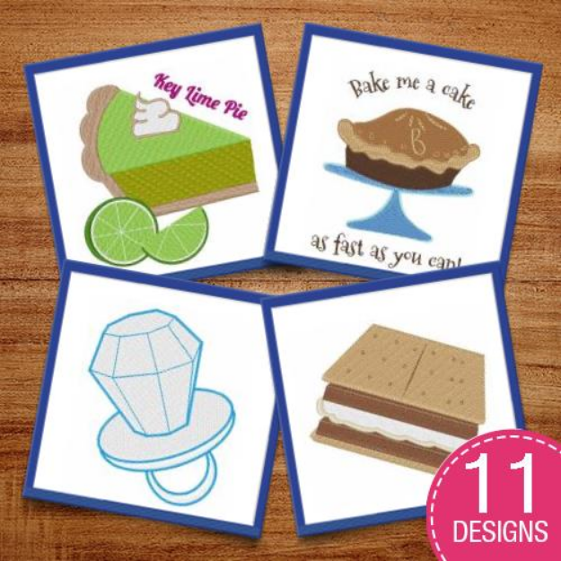 Picture of Desserts    Embroidery Design Pack