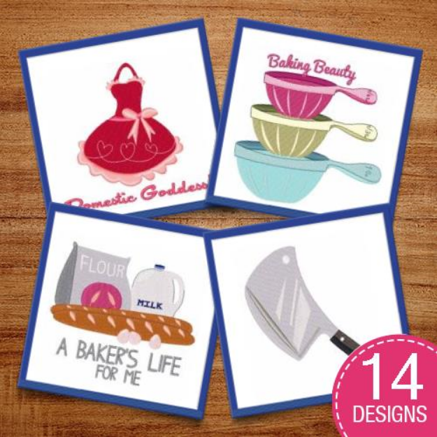 Picture of Who's Ready To Cook? Embroidery Design Pack