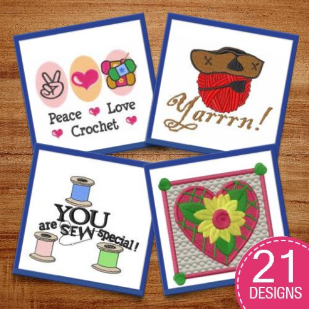 Picture of Sewing & Knitting Embroidery Design Pack
