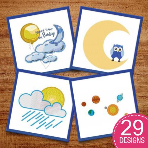 Picture of Sky Scenes & Astrology Embroidery Design Pack