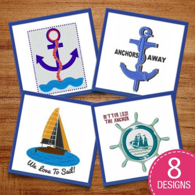 Picture of Scenes - Nautical Embroidery Design Pack
