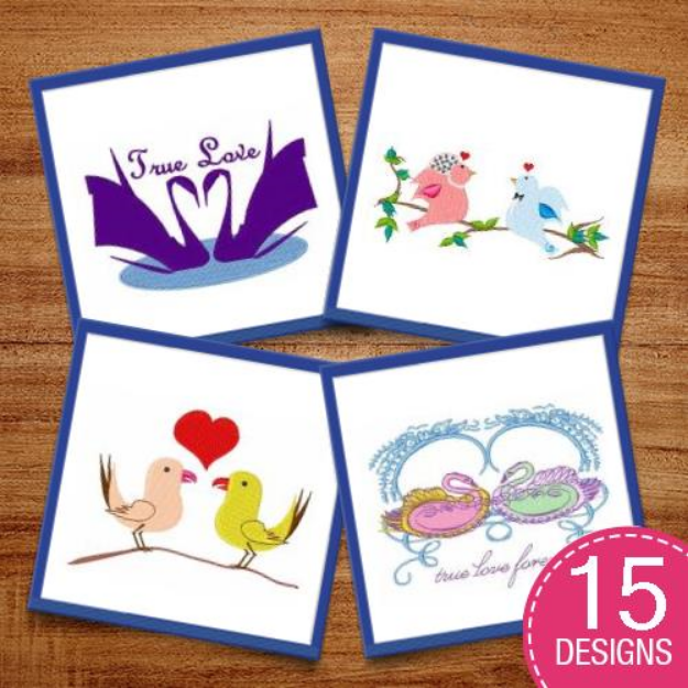 Picture of Birds Of A Feather Embroidery Design Pack