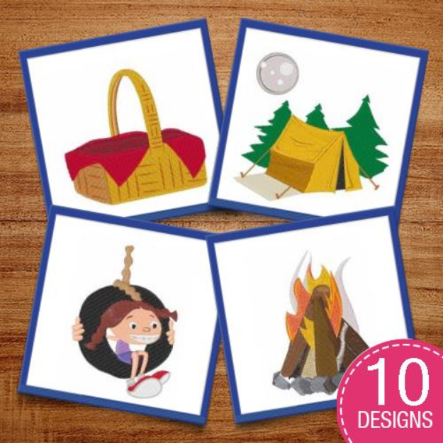 Picture of Outdoor Fun & Hobbies Embroidery Design Pack