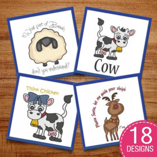 Picture of Adorable Animals & Wildlife! Embroidery Design Pack