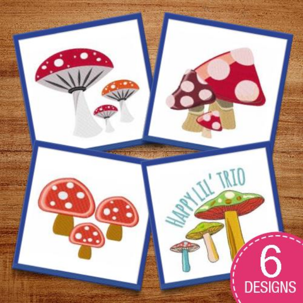 Picture of A Fungus Among Us Embroidery Design Pack