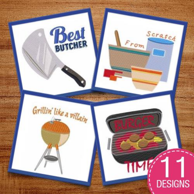 Picture of Utensils & Cooking Supplies Embroidery Design Pack