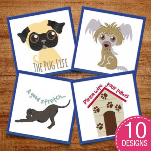 Picture of Canine Cuteness Embroidery Design Pack