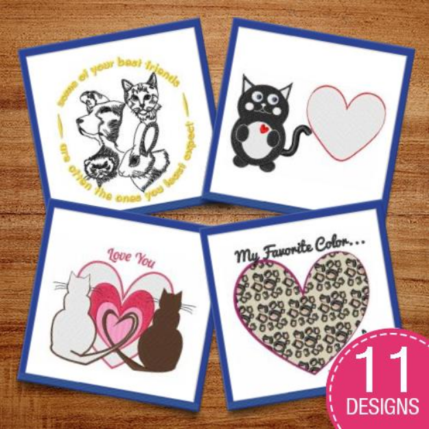 Picture of Big Cats & Kittens Embroidery Design Pack