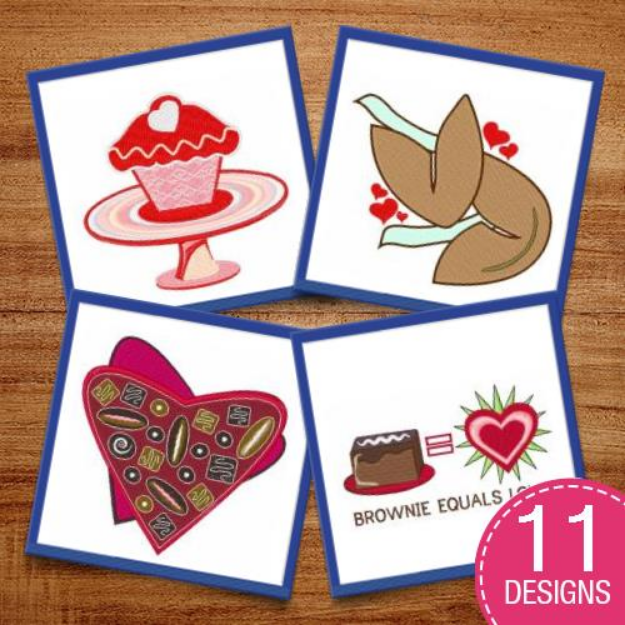 Picture of Sweet Treats & Desserts Embroidery Design Pack