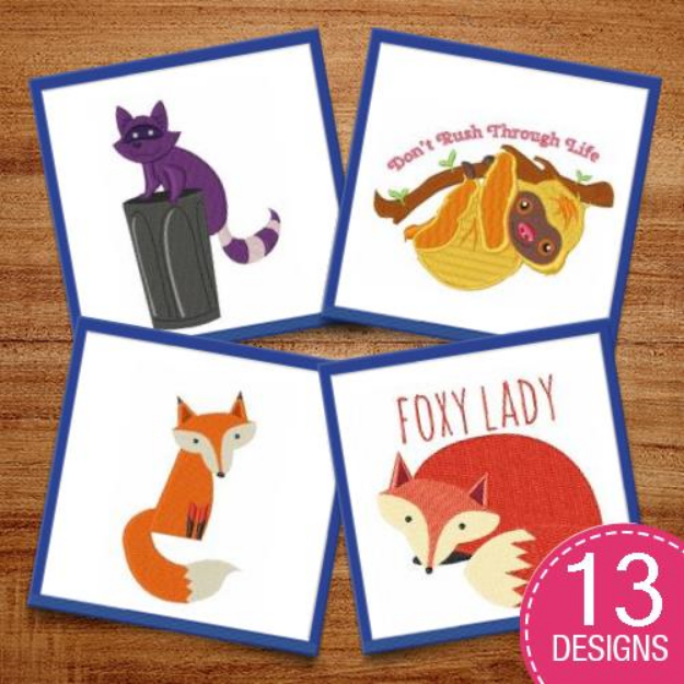 Picture of Humorous Animals & Wildlife Embroidery Design Pack